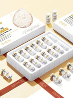 1pc Korean Essence Set Moisturizing Tonic Brightening Anti-Wrinkle Anti-Oxidation Freeze-Dried Easy to Carry Personal Skin Care at Home Travel 50mg*6bottle+3ml*6bottle