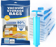 5 Pcs Vacuum Storage Bags with Hand Pump