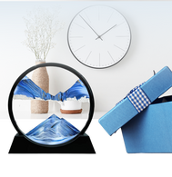 Blue Hourglass decor - ديكور الساعة الرملية الزرقاء